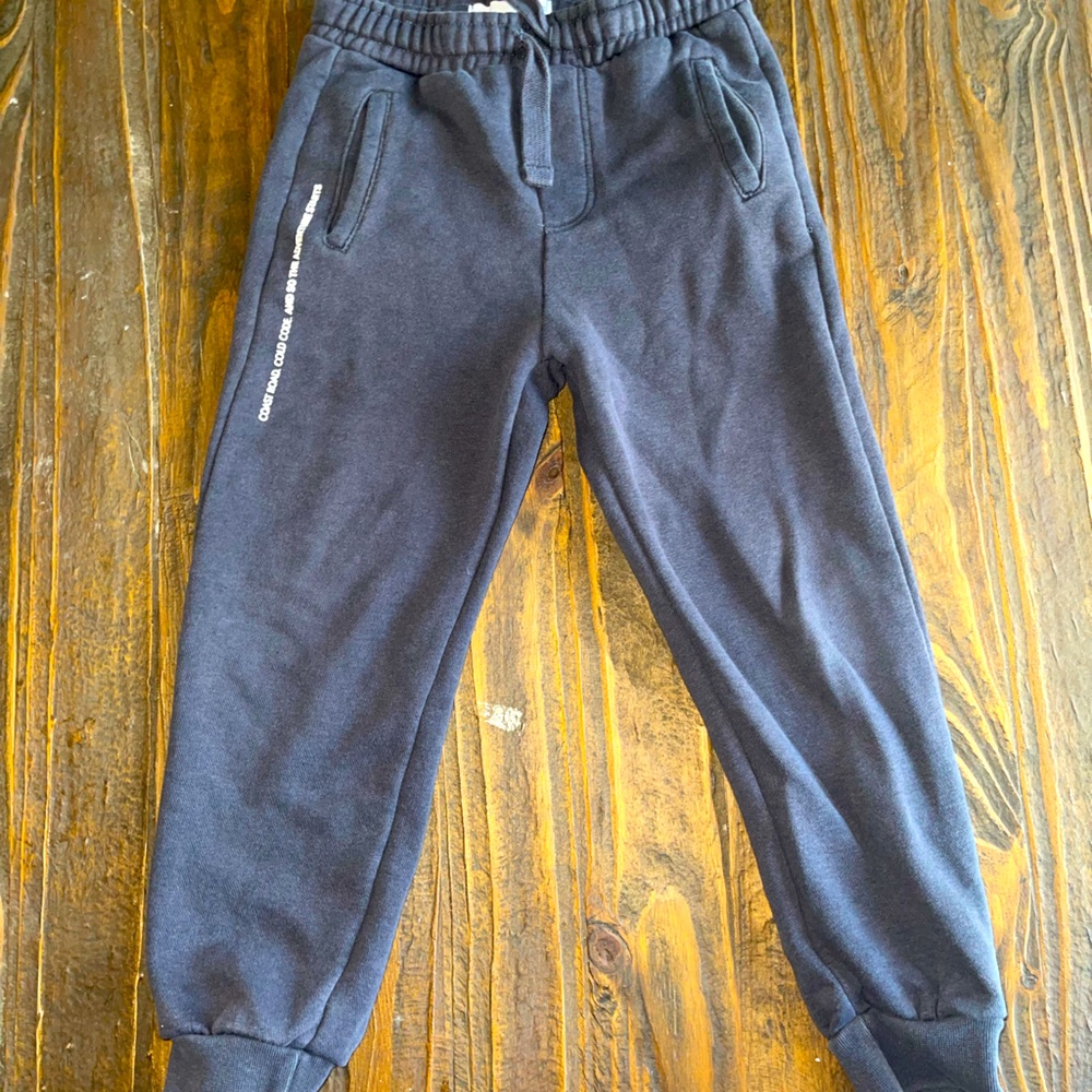 Boys zara navy joggers size 7